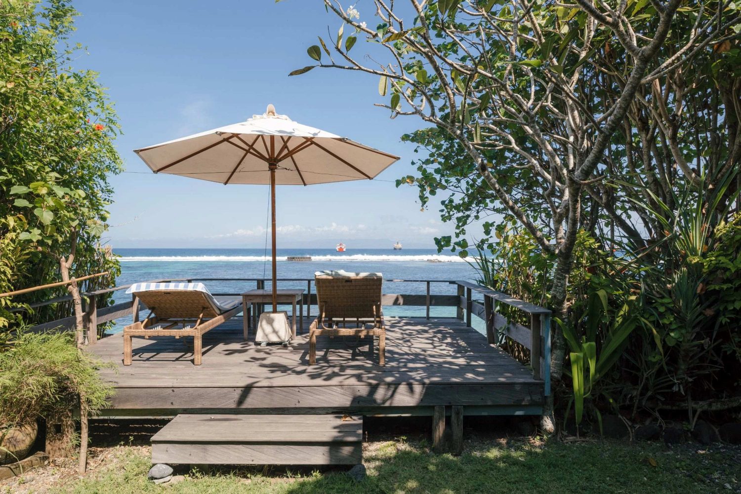 Bali yoga vacation: serene eco-retreat with ocean views and lush coconut groves.